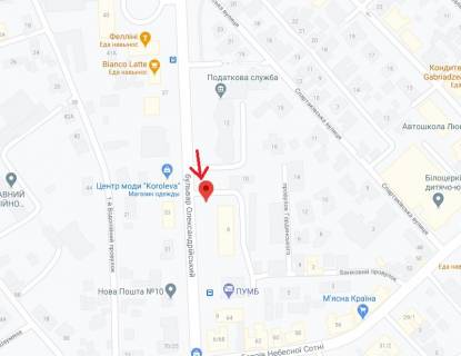 Билборд B в Белой Церкви, 3х6  б-р Олександрійський, Укрсоцбанк схема