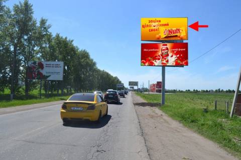 Билборд A в Циркунах, 3x6  Сердюка вул. - кільцева дорога, (1), в'їзд в місто, з боку с. Циркуни, верхня фото 1