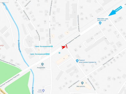 Билборд A в Харькове, 3x6  Павлова вул., 26 - Механічний пров., з центру схема