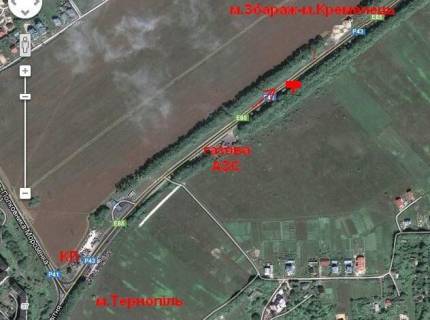 Билборд A в Траса, 3x6  Траса Тернопіль-Кременець, (4), з міста схема
