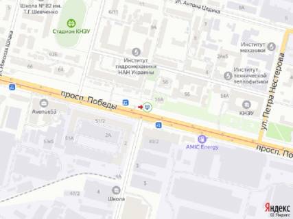 Скроллер B в Киеве просп. Берестейський (Перемоги)., 60 - Гарматна вул., в центр - 297375 схема