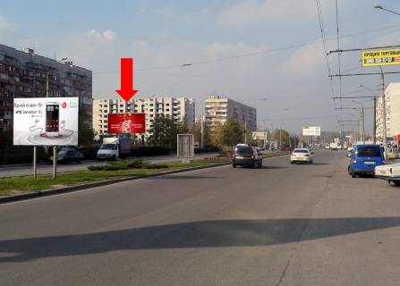 Билборд B в Запорожье, 3x6  Володимира Українця (Новокузнецька)., 21, ринок "Південний", супермаркет "Брусничка", в центр фото 1