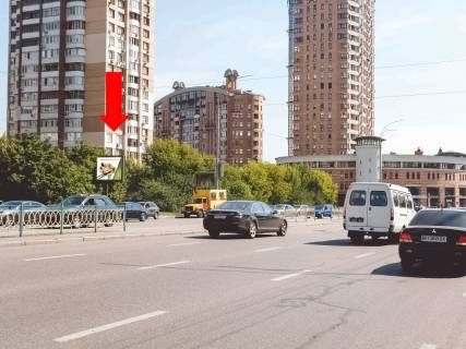 Бэклайт  в Киеве, 2.3x3.14  Українки бул., 21А - 21Б, в сторону Миколи Міхновського бульвар (Дружби Народів бульвар) фото 1