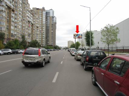 Билборд  в Киеве, 3x6  Микільсько-Слобідська вул., 4В, біля МВЦ, в сторону супермаркету Novus, Митрополита Андрея Шептицького вул. (Луначарського)., до ст. м. "Лівобережна" фото 1