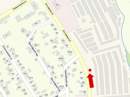 Билборд A в Запорожье, 3x6  Абрагама Коопа (Істоміна)., 54, навпроти, в бік Зачиняєва вул. схема