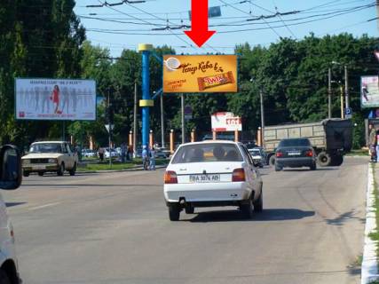 Билборд  в Кропивницкий (Кировоград), 3x6  Яновського вул. / Тельнова вул. (кол. Правди пр.), "Колгосний" і "Критий" ринки фото 1