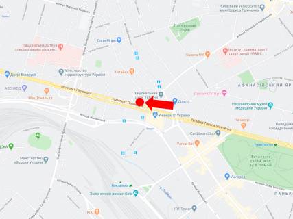 Video Billboard A in Kyiv, 2.3x3.14  Peremogi av., 2 - st. Bul'varno-Kudravs'ka, na svitlofori, v storonu Povitroflots'kogo mostu, (rolik 10 sek, 1 vihid/1,5 hvilini) - 444856 scheme
