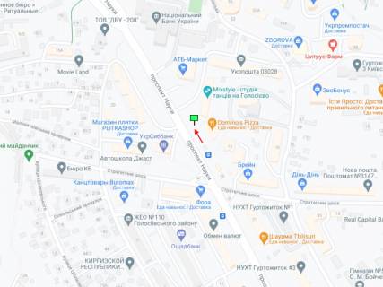 Призма A в Киеве Науки пр., 11 - 339653 схема