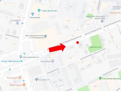 Скроллер  в Киеве, 2.3x3.14  Борщагівська вул., 143б, навпроти ТРЦ "Аркадія", супермаркетів "Сільпо", "Comfi", в сторону центру - 445233 схема