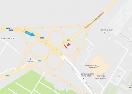 Билборд B в Харькове, 3x6  Клочківська вул., 339 - Лозовеньківський пр. (5) схема
