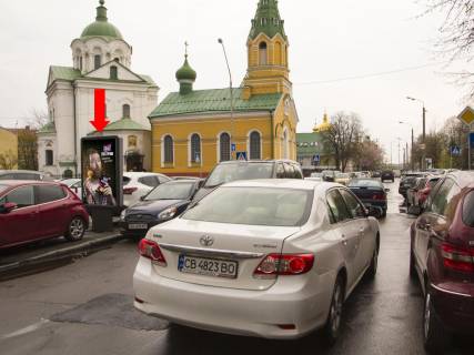 Ситилайт  в Киеве, 1.8x1.2  Почайнинська вул. - вул. Сковороди, біля БЦ Podil Plaza, в сторону Набережно-Хрещатицької вул. фото 1