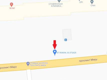 Сiтiлайт B у Кривому Розі, 1.8x1.2  Миру пр., 7, зупинка "Дзержинка" схема