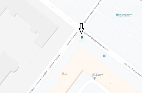 Scrolller, Scroll A in Dnipro (Dnipropetrovsk), 3.14х2.32  prosp. Dmitra Avornic'kogo - prosp. Gagarina, ruh u bik nabereznoi, bila svitlofora - 169607 scheme