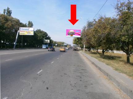 Билборд  в Одессе, 3x6  Київське шосе (кол. Ленінградське шосе), 8, з центру фото 1