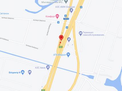Білборд, Бігборд (Борд)  B у Першотравенська, 3x6  Автодорога Т-04-10, навпроти "АТБ" схема
