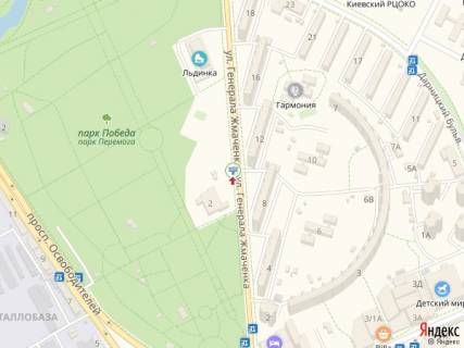 Билборд B в Киеве Генерала Жмаченка вул., 12, навпроти схема