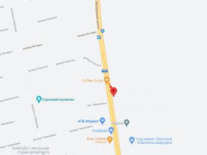 Билборд B в Братську, 3x6  Траса Н-08, Дніпро-Запоріжжя, біля с. Братське, в сторону Запоріжжя схема