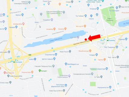 Призма  в Киеве, 3x6  Бажана пр. - пр. Григоренко, ст. м. "Позняки", біля АЗС "Кло", навпроти McDonald's, в центр - 446107 схема