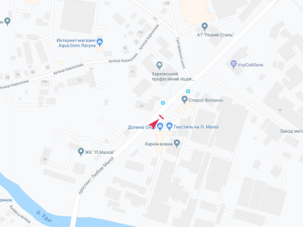 Білборд, Бігборд (Борд)  A у Харкові, 3x6  просп. Любові Малої (Постишева)., 99, в центр схема