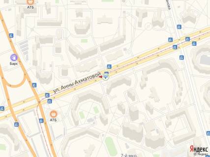 Призма A в Киеве Ахматової вул., 15, в сторону Драгоманова вул. - 228848 схема
