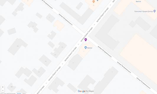 Бэклайт A в Днепр (Днепропетровск) Гончара ул., 7 - Паторжинского ул. схема