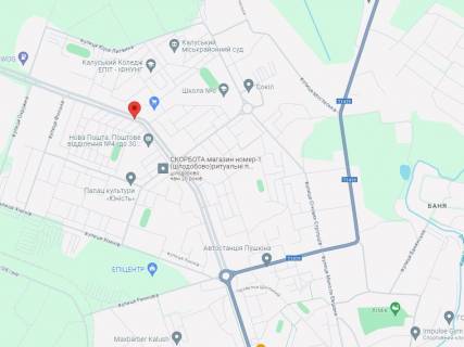 Билборд B в Калуше, 3x6  Хмельницького вул., з центру схема