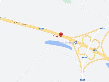 Білборд, Бігборд (Борд)  A у , , 6х3  Н-31, км 25+836 (ліворуч), Шосе Полтавське, перед розв'язкою на с. Обухівка, с. Горянівське, рух до Дніпра з с. Партизанське схема
