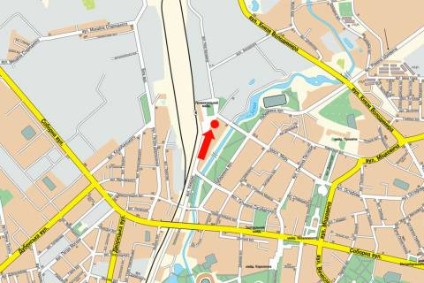 Citylight A in Rivne, 1.8x1.2  Nebesnoi Sotni st. (kol. Kikvidze st.), 22 / Privokzal'na pl., z centru scheme