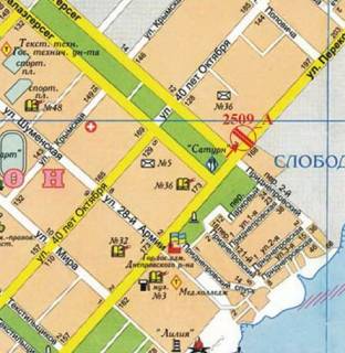 Билборд A в Херсоне Перекопська вул., Консервний комбінат схема