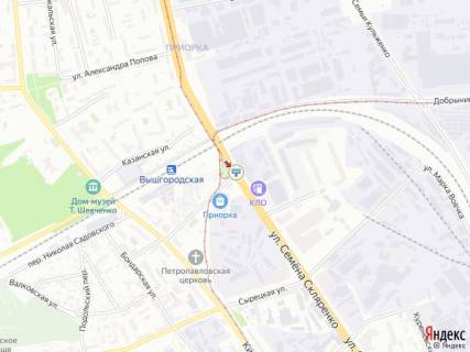Билборд A в Киеве Скляренка вул. - Петропавлівська площа (Фрунзе пл.)., в сторону Теліги вул. схема
