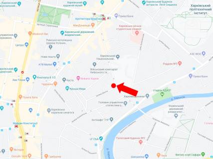 Бэклайт A в Харькове, 2x4  Бажанова вул. - вул. Дівоча (Демченка ), в сторону вул. Пушкінської, McDonald's схема