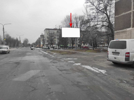 Білборд, Бігборд (Борд)  A у Шахтарське, 3x6  Шахтарської Слави вул., 18 - Захисників України вул. (колиш. Чайковського вул.) Фото 1