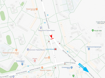 Billboard A in Kharkiv, 3x6  Свободи пр., навпроти буд. 34, в центр scheme
