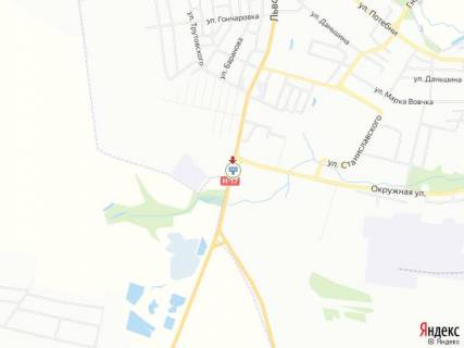 Билборд B в Луцке, 3х6  Львівська_з-д Кромберг_Нова пошта (з центру) схема