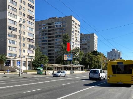 Бэклайт B в Киеве, 2.3x3.14  Лобановського пр. (колиш. Червонозоряний пр.), 37 - вул. Олексіївська, в сторону Деміївської пл. фото 1
