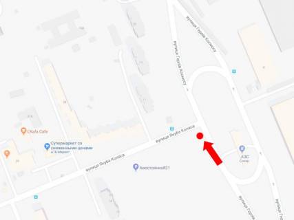 Білборд, Бігборд (Борд)  B у Києві, 3x6  Героїв Космосу вул. / Коласа вул., біля АЗС "Socar", в сторону вул. Жмеринської схема