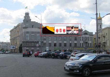 Видеоборд  в Харькове, 4.16x24  Конституції пл., 13/11,  Консерваторія, прайс за трансляцію ролика довжиною 10 сек, 8:00-22:00, 1 вихід/5 хвилин (168 виходи/день ). Розрахунок інших конфігурацій уточнюйте у менеджерів. - 418314 фото 1