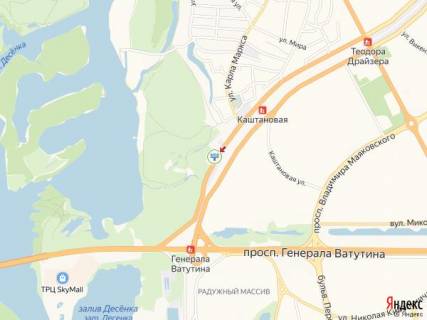 Билборд A в Киеве Бальзака вул., 8, навпроти, в сторону Шухевича пр. (колиш. Ватутіна) схема