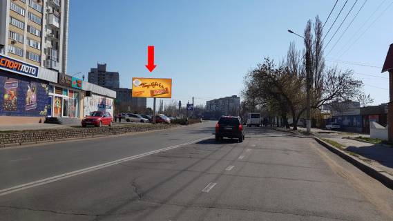 Billboard B in Mykolaiv, 3x6  Bogoavlens'kij av. (kol. Zovtnevij av.) / Sagajdacnogo st. (kol. Vatutina st.), z centru Photo 1