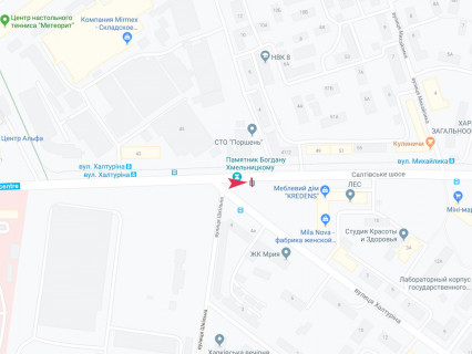 Ситилайт A в Харькове, 1.8x1.2  Салтівське шосе - Халтурина пров., зупинка "Ахієзерів вул. (Халтуріна)", з центру схема