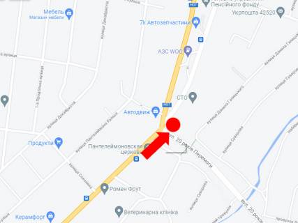 Призма  в Сумах, 3x6  Роменська вул. / Бандери вул. (кол. Баумана вул.) / Сумської артбригади вул. (20-річчя Перемоги)., в центр - 448021 схема