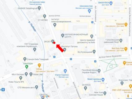 Бэклайт B в Киеве, 2.3x3.14  Короленківська вул. - вул. Федорова, до центру схема