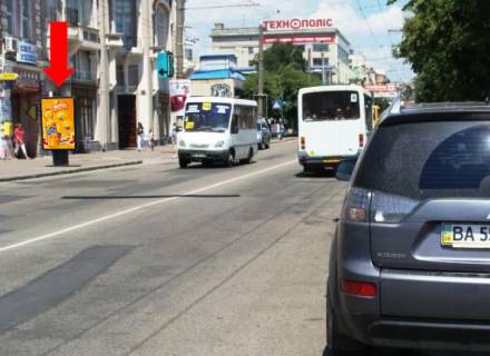 Ситилайт  в Кропивницкий (Кировоград), 1.8x1.2  В. Перспективна вул. (кол. Маркса вул.), 60, біля магазину "Фуджи-експрес" фото 1