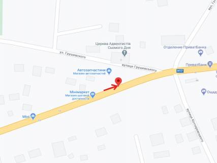 Билборд B в Горохове Шевченко вул., 47 схема