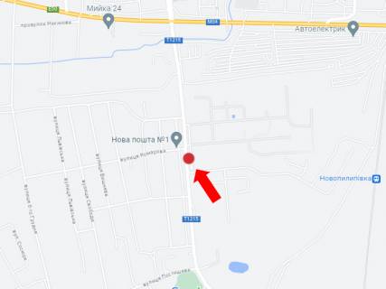 Билборд A в Александрии, 3x6  Соборна вул., навпроти буд. 172, вантажного відділення Нової пошти №1, в бік центру схема
