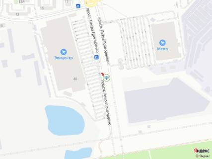 Билборд A в Киеве Григоренка пр., 40, розподілювач, навпроти ТЦ "Епіцентр" схема