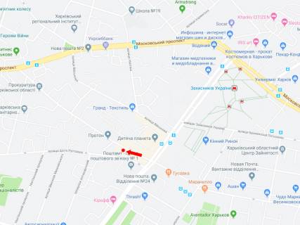 Бэклайт  в Харькове, 2.3x3.14  Хмельницького вул., 32, поруч Кінний ринок, в сторону просп. Героїв Харкова (Московський)., центру схема