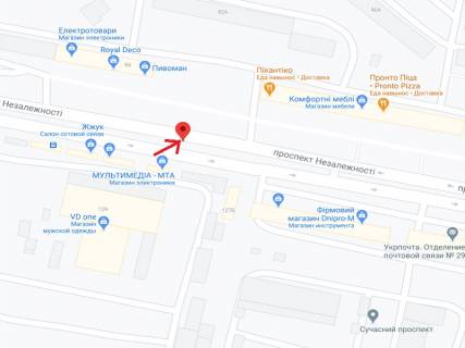 Скроллер A в Черновцах Независимости пр., 129д, 1-й от ТЦ "Майдан" - 300275 схема