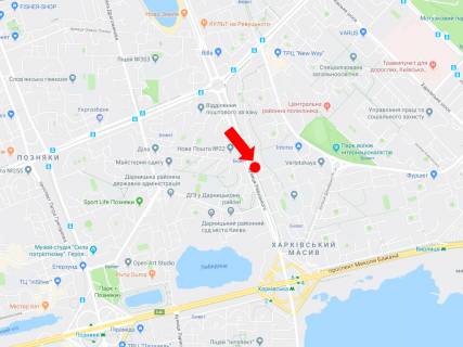 Billboard B in Kyiv, 3x6  Revuc'kogo st. 29, v storonu st.m. "Harkivs'ka", av. Bazana scheme