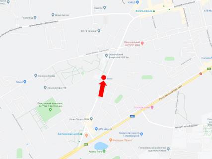 Билборд  в Киеве, 3x6  Васильківська вул. 90-А, в сторону ст.м. "Васильківська" схема